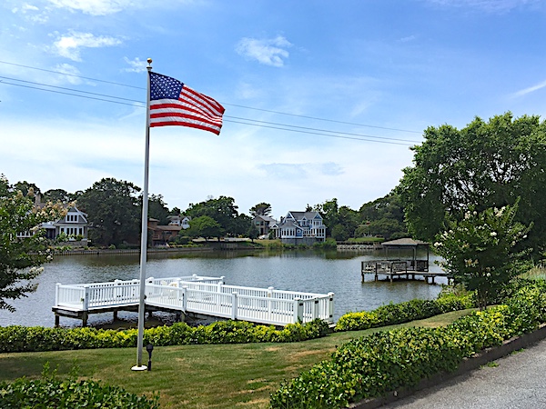 Classic beach houses surround Silver Lake in Rehoboth Beach